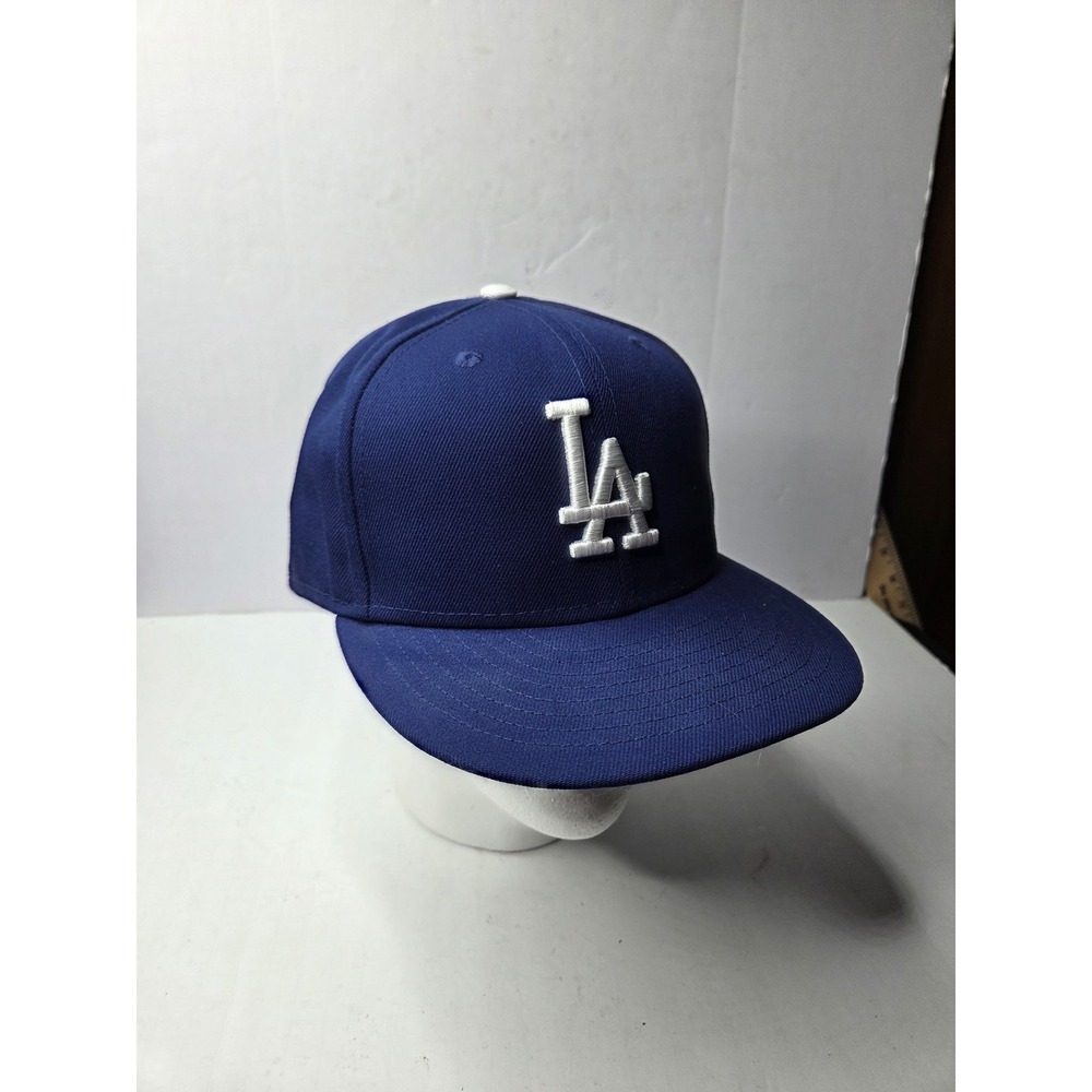 New Era 59FIFTY Los Angeles Dodgers Fitted Hat Royal Blue MLB Baseball Cap